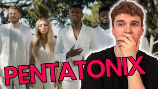 Amazing Grace Pentatonix Version  Vocal Coach Reacts [upl. by Aiker]