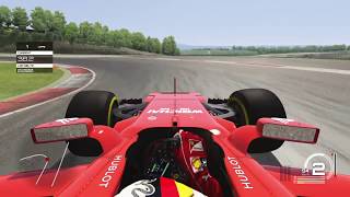 Assetto Corsa PS4  Ferrari SF70H F1 2017 Sebastian Vettel  Vallelunga GP  70th Anniversary DLC [upl. by Eibo]