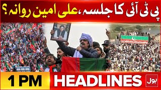 PTI Protest in Islamabad  BOL News Headlines At 1 PM  Ali Amin Gandapur In Action [upl. by Tabina]