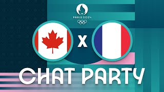 Canada v France  Womens Olympic Basketball Tournament Paris 2024  Chat Party ⚡🏀 [upl. by Etnahs]