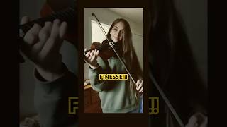 Finesse violin cover christabellethegreat fyp violin finesse violincover funny fails [upl. by Yager371]