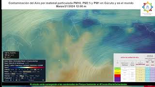 Calidad del Aire en Cúcuta  PM10 PM25 PM1 Marzo 222024 [upl. by Atena]