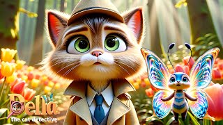 Della the Cat Detective 🔎  The Talking Tulips 🌷  Cartoons for Kids detective kidscartoon [upl. by Hershell]