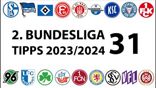 Bundesligatipps 2Liga  31Spieltag  Saison 20232024 [upl. by Enirehtahc459]