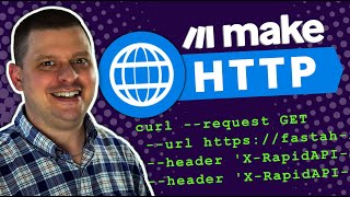 Makecom HTTP Integromat Setup for cURL API GET Request [upl. by Alliscirp]