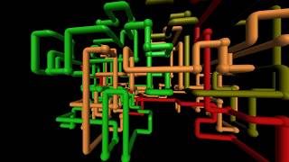 3D pipes screensaver 1080p [upl. by Boony]