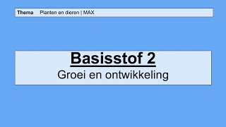 VMBO HAVO 1  Planten en dieren  2 Groei en ontwikkeling  8e editie  MAX [upl. by Haimerej]