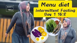 Diet vlog  Menu diet intermittent fasting [upl. by Aleihs883]