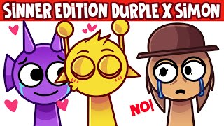 New Mod Incredibox Sprunki Sinner Edition Durple X Simon  All Reactions [upl. by Pergrim]