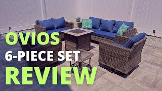 Ovios Patio Furniture Set 6 PCS Outdoor Sectional Sofa Set Review  Outdoor Patio Furniture Review [upl. by Ximenez]