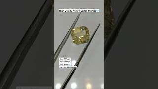 Certified Pure Natural Ceylon Yellow Sapphire💎 Non Heated Non Treated Ceylon Pukhraj [upl. by Gorlicki]