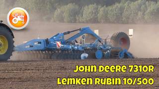 Tillage 2024  John Deere 7310R amp Lemken Rubin 10500 KUA [upl. by Bikales]