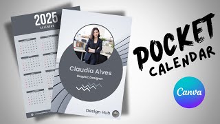 Create Your Own Pocket Calendar in Canva Easy Design Tutorial [upl. by Yardley]