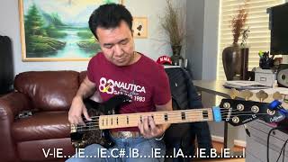 ခံစားရဆုကျေးဇူး  Bass တီးနည်း🎸 [upl. by Entruoc]