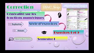 Correctionexercice19generafonctionnumériques [upl. by Akinahs]