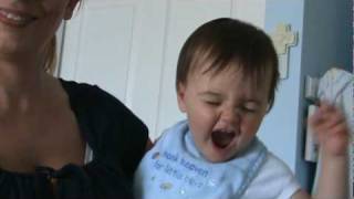 13 month old stimming facial tic stim autism [upl. by Brynna]