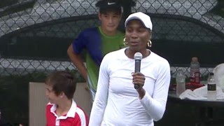 Williams Sisters Tennis Expo Charity Event [upl. by Janiuszck]