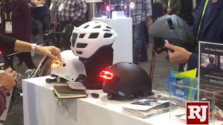 Cosmo Connected bike helmets at CES in Las Vegas [upl. by Eceinart]