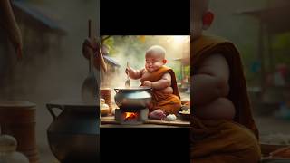 Little Monk Cooking Food trending viral shorts [upl. by Imar]