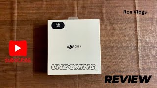 DJI OM4 Gimbal Unboxing [upl. by Jordon]