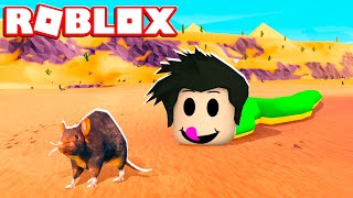 LOKIS COBRINHA ENGOLIU RATINHO  Roblox  Be a Snake [upl. by Borer]