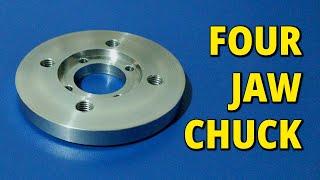 Making a 4Jaw Chuck Backplate for the Proxxon PD 250e Lathe toolfest2021 [upl. by Kirschner]