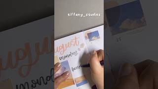 Sunset themed bullet journal spread  journal with me asmr bulletjournal bujo [upl. by Kester169]