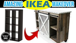 IKEA Kallax Makeover 70 Ikea HACK  Pallet Kallax [upl. by Ahsilek]