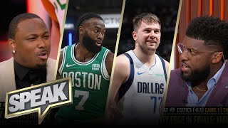 Mavericks vs Celtics NBA Finals preview who has the edge  NBA  SPEAK [upl. by Jackelyn]