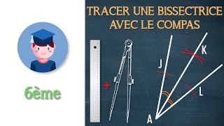 Tracer une bissectrice dun angle avec le compas  6ème  Petits Savants [upl. by Yoshi]