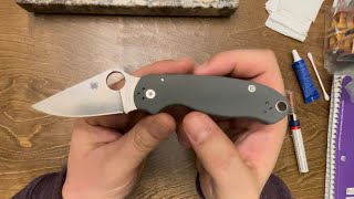 Spyderco Para 3 a quick maintenance [upl. by Drucilla]