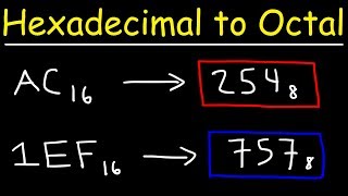 Hexadecimal to Octal Conversion [upl. by Rosanne]