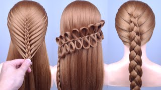 Braided Hairstyles  Best Hairstyles for Girls  New Ponytail Hairstyles Tutorials [upl. by Alric529]