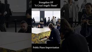 Evangelion OP Public Piano Improvisation [upl. by Maudie]