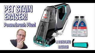 BISSELL Pet Stain Eraser PowerBrush Plus Carpet Stain Lifter Machine [upl. by Harbird]