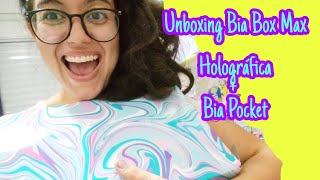 Unboxing Boa Box Max  Bia Pocket Holográfica  Abril 2022  Caixa surpresa  clube de Assinatura [upl. by Emalee602]