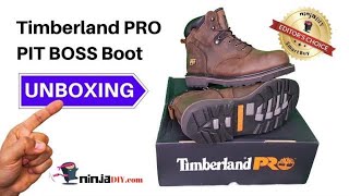 ★Timberland PRO mens 6quot Pit Boss SteelToe UNBOXING★ [upl. by Airretnahs]