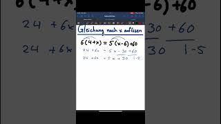 GLEICHUNG NACH X AUFLÖSEN mathematics tricks algebra [upl. by Kcirdet916]