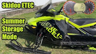 Summarize your Skidoo ETEC Engine  Get it Ready for Storage in 1 Minute [upl. by Aitam595]