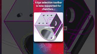 Whats New in SOLIDWORKS 2025  Chamfer Edge Selection Toolbar [upl. by Ahsinned169]