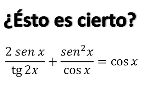 DEMOSTRACIÓN DE IGUALDADES TRIGONOMÉTRICAS con ángulos dobles [upl. by Howie]