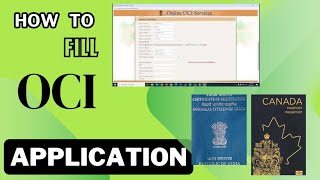 How to apply for OCI card in 2024 in CanadaDetailed step by step process for applying OCI [upl. by Lj]