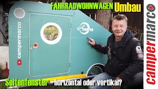 Spachteln streichen und ein neues Seitenfenster für meinen Fahrradwohnwagen [upl. by Albertina65]