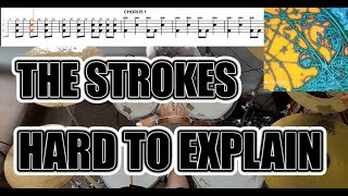 The Strokes  Hard To Explain  Drum Cover With SHEET MUSIC [upl. by Barbarese]