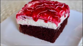 LA CÉLÈBRE RECETTE DU GÂTEAU QUI PLEURE 🍰 EN VERSION FRUIT ROUGE UN DELICE EN BOUCHE 👌 [upl. by Enoval]