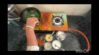 Palak methi nu mix sak cooking recipe viralvideo 2024 [upl. by Schoenberg]