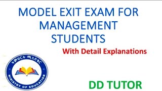 Business Management Model exit exam questions and answers for Management students [upl. by Nee]