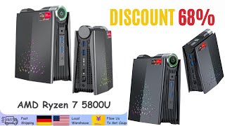 ACEMAGIC AMR5 Mini PC Gaming AMD Ryzen 7 5800U RAM 1632GB DDR4 512GB1TB SSD Gamer Computer [upl. by Simon]