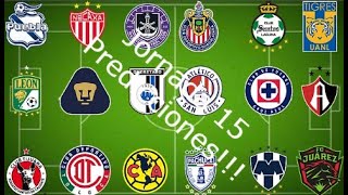 Jornada 15 liga mx predicciones l Loquendo deportes [upl. by Bernadine239]