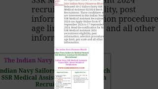 Indan navy ssr medical assistantIndian navy ssr medical assistant kya hota haiindiannavyssr [upl. by Akerehs]